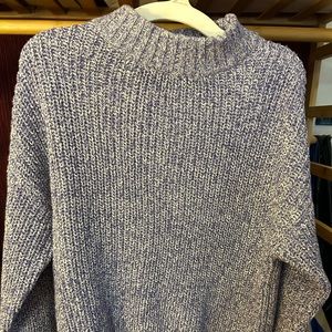 Alfani Cal/Lil/COR Blue round neck knitted sweater size S
